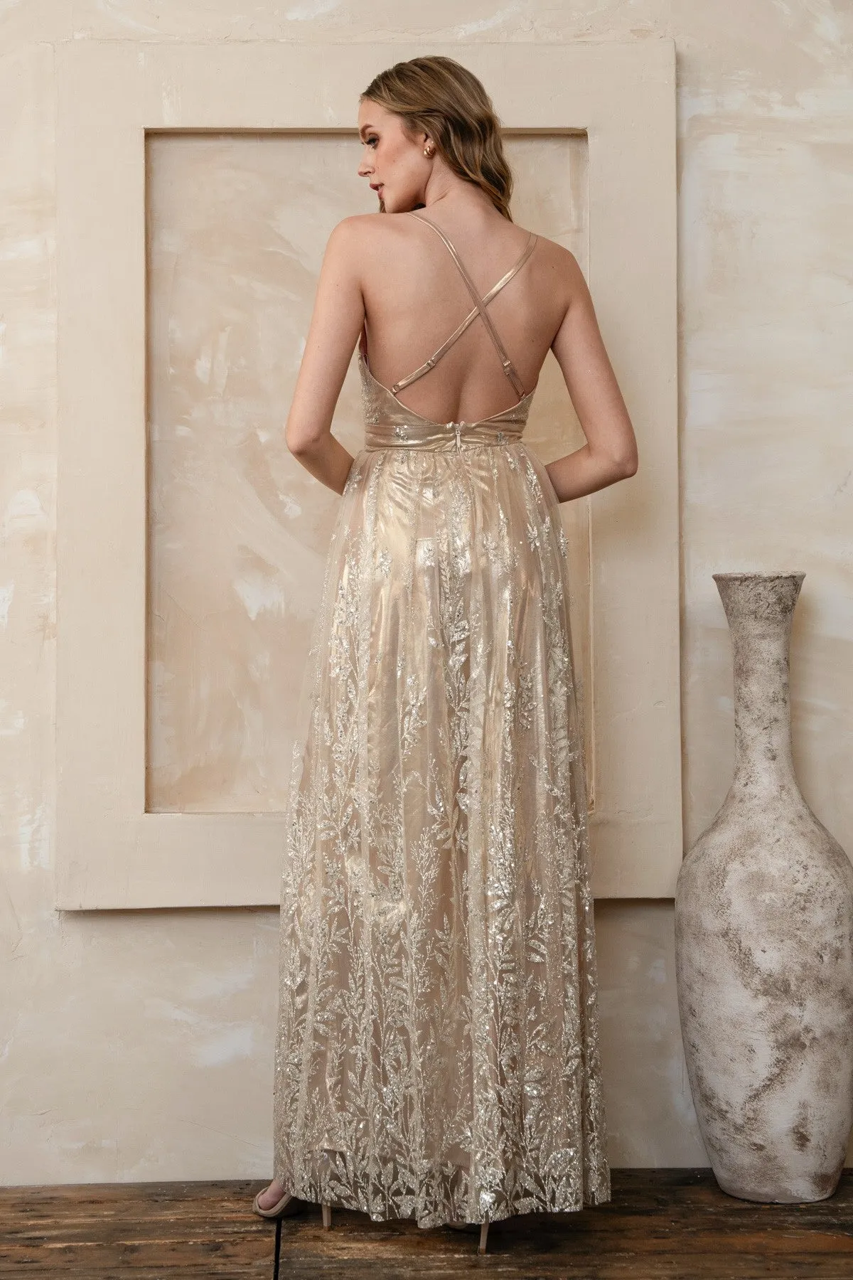 Athena Dress in Champagne