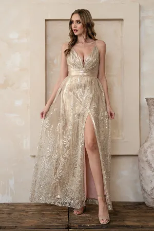 Athena Dress in Champagne