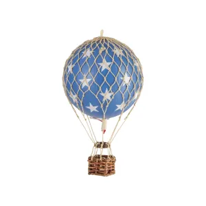 Authentic Models Floating The Skies. Blue Stars - Hot Air Balloon Hanging Decor - 13cm