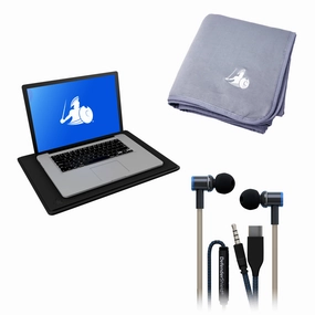 Bestsellers Bundle – EMF Radiation Protection DefenderPad, Blanket, and Air Tube Earbuds