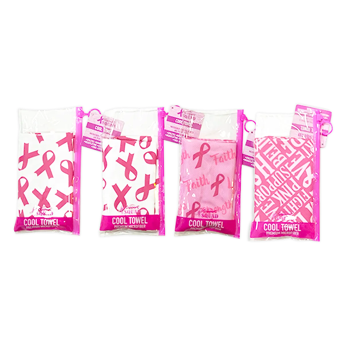 Breast Cancer Awareness Pink Support Squad Assortment Floor Display - 64 Pieces Per Retail Ready Display 88590