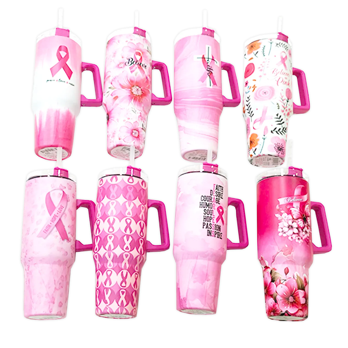 Breast Cancer Awareness Pink Support Squad Assortment Floor Display - 64 Pieces Per Retail Ready Display 88590