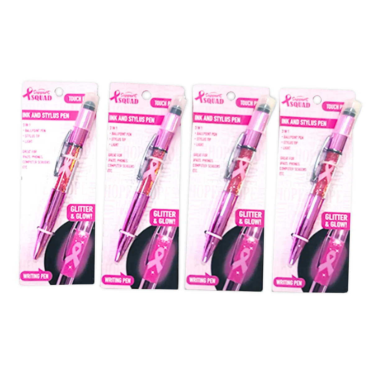 Breast Cancer Awareness Pink Support Squad Assortment Floor Display - 64 Pieces Per Retail Ready Display 88590
