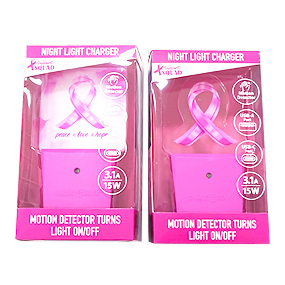 Breast Cancer Awareness Pink Support Squad Assortment Floor Display - 64 Pieces Per Retail Ready Display 88590