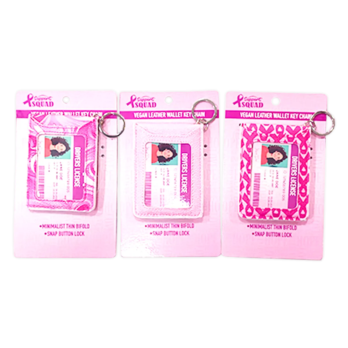Breast Cancer Awareness Pink Support Squad Assortment Floor Display - 64 Pieces Per Retail Ready Display 88590