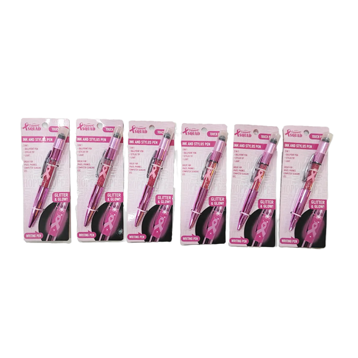 Breast Cancer Awareness Pink Support Squad Assortment Floor Display - 89 Pieces Per Retail Ready Display 88560