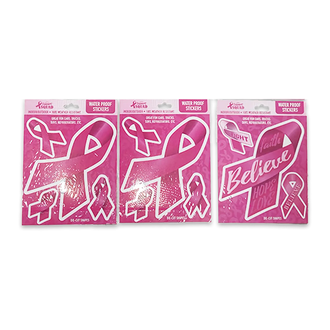 Breast Cancer Awareness Pink Support Squad Assortment Floor Display - 89 Pieces Per Retail Ready Display 88560