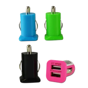 Car Charger Dual Port USB 2.1 Amp - 18 Pieces Per Pack 20533