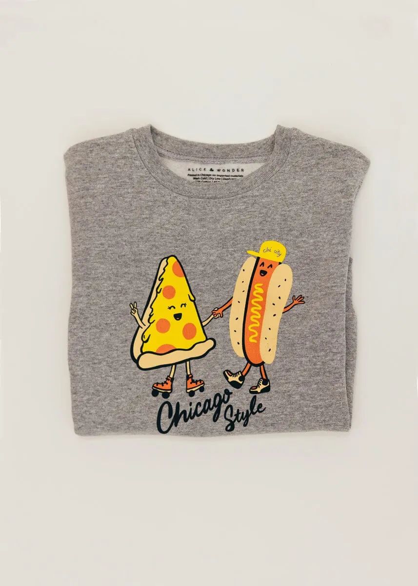 Chicago Style Toddler Sweatshirt - Heather Grey