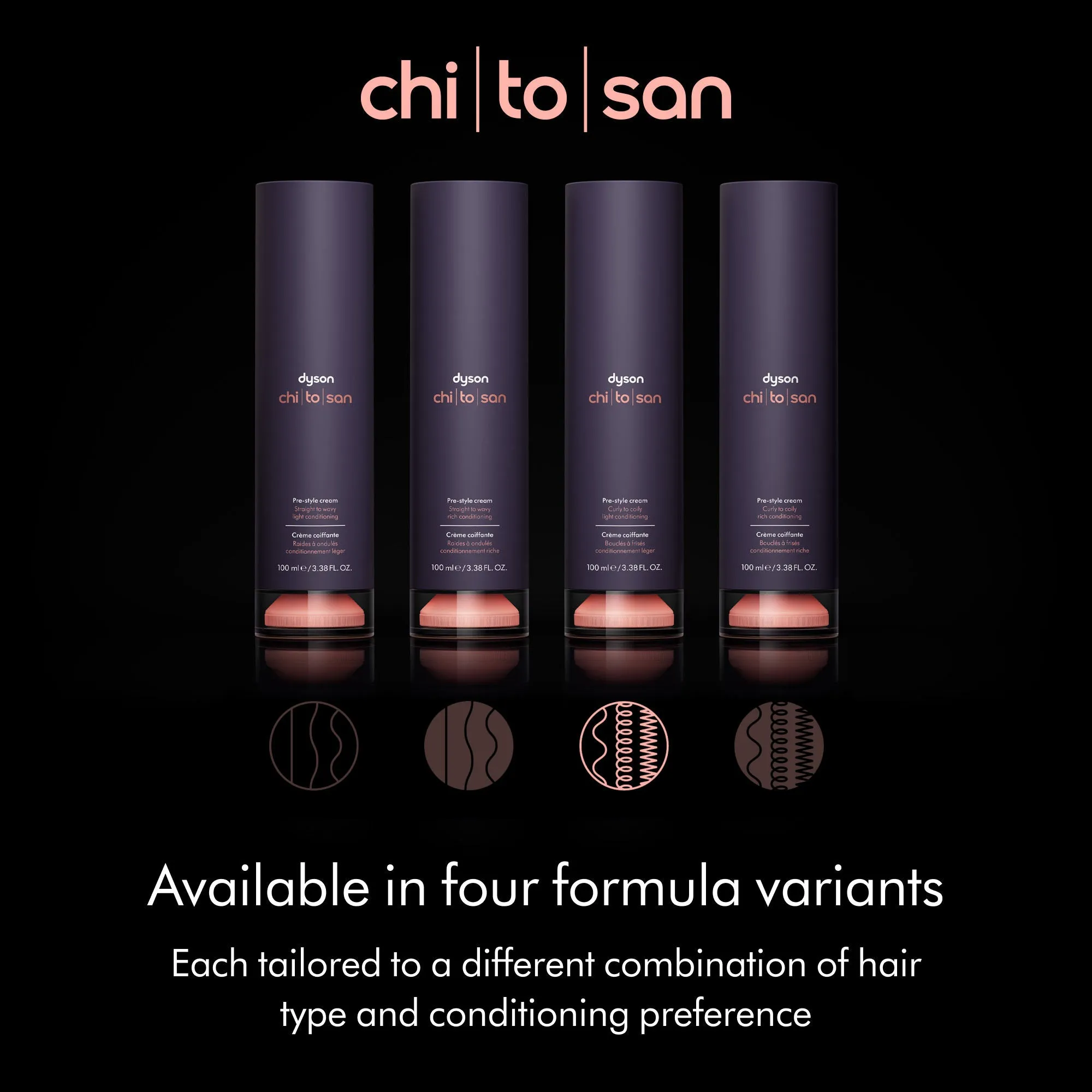 Chitosan Pre-Style Cream Curly to Coily Light Conditioning