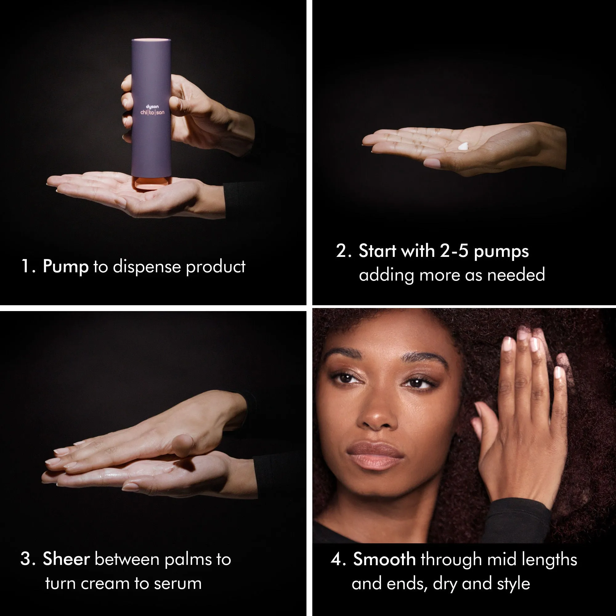Chitosan Pre-Style Cream Curly to Coily Light Conditioning