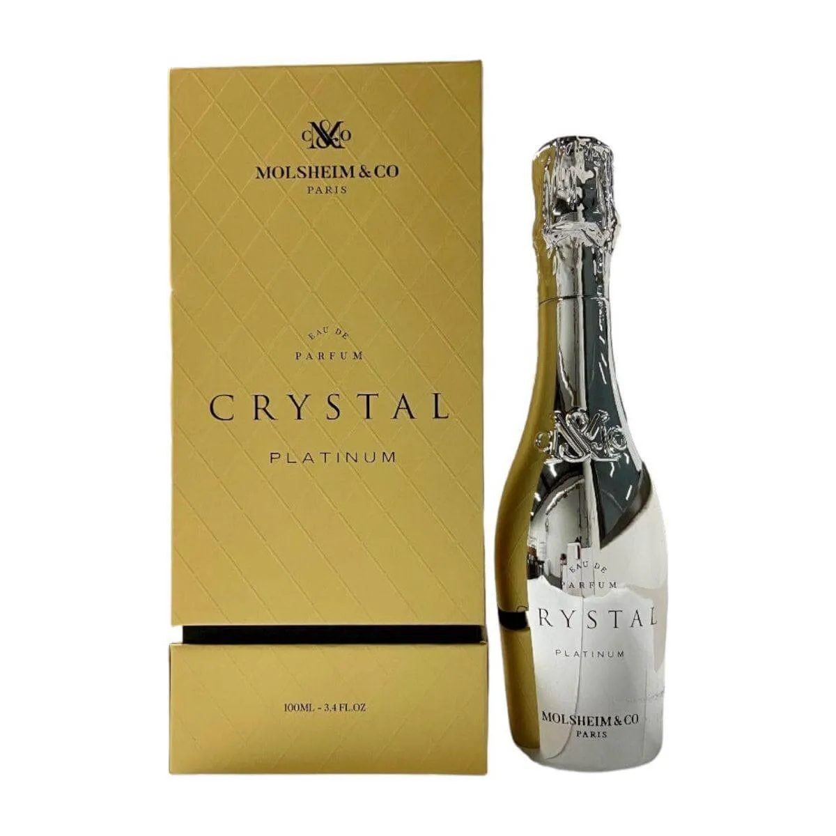 Crystal Platinum by Molsheim for unisex EDP 3.3 / 3.4 oz New In Box