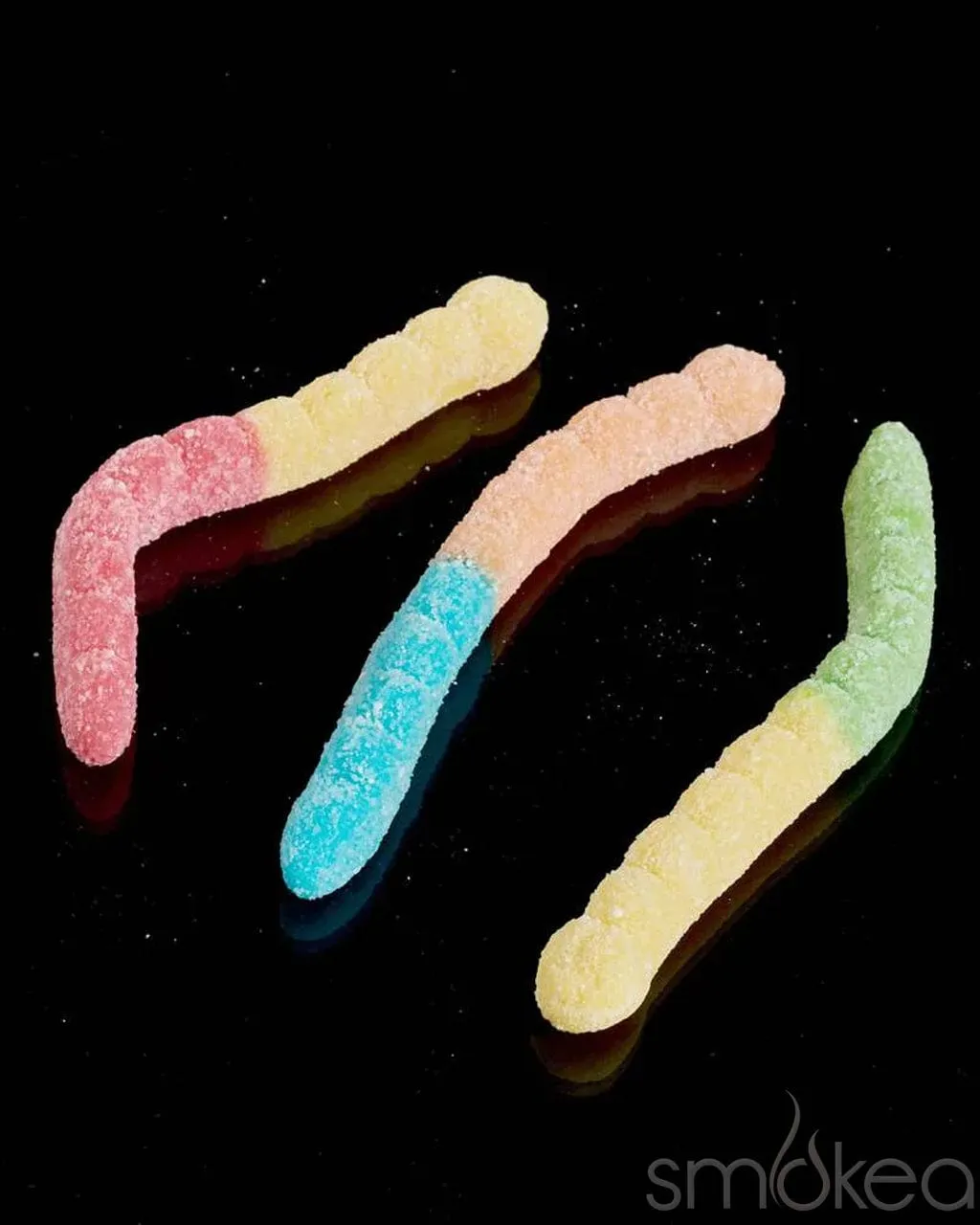 Hi On Nature 1000mg Delta 8 Neon Worms Gummies
