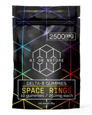 Hi On Nature 2500mg Delta 8 Space Rings Gummies