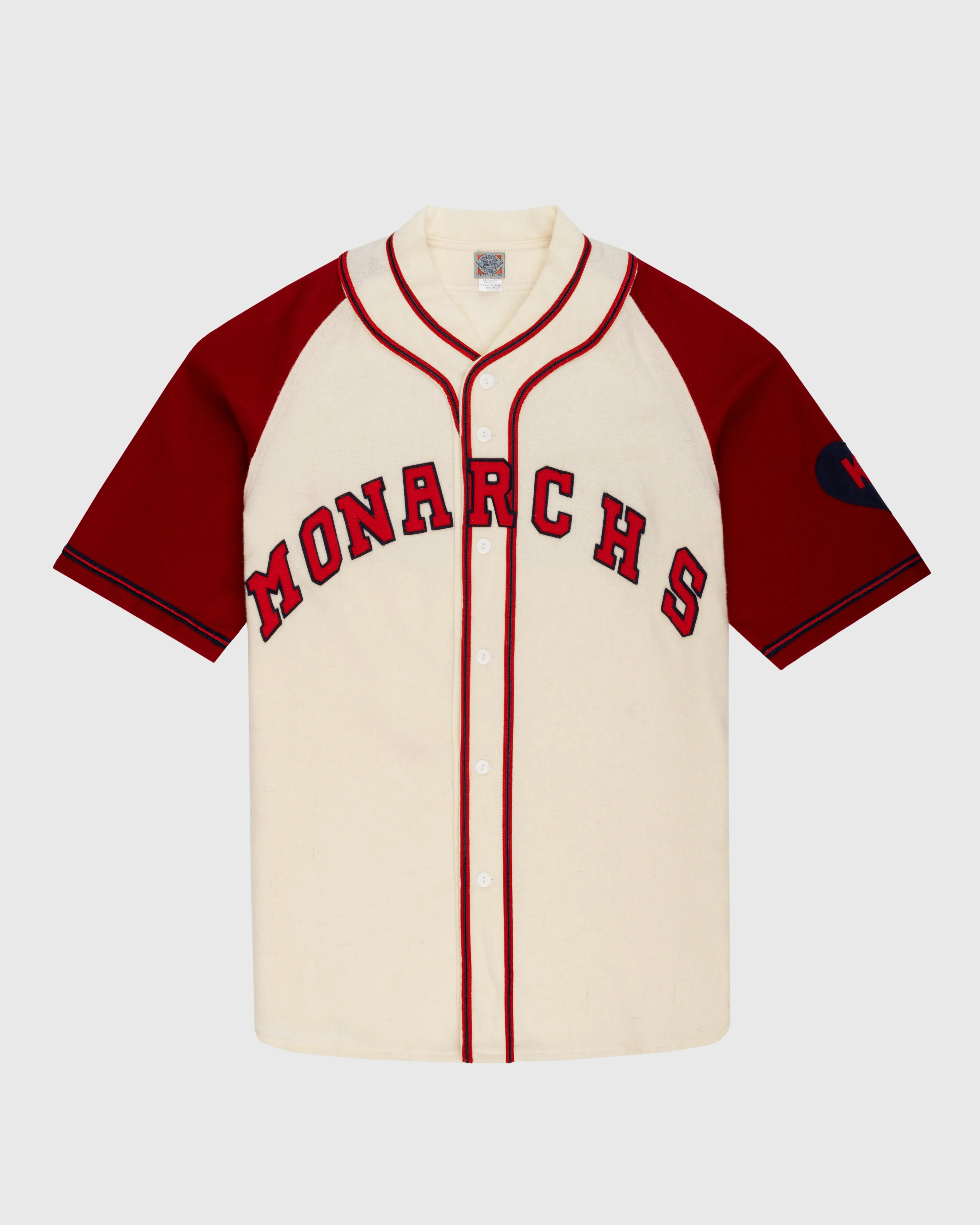 Kansas City Monarchs 1942 Authentic Wool Home Baseball Jersey