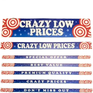 Merchandising Fixture - 3' Merchandising 7 Sign Set 974630