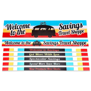 Merchandising Fixture - 3' Merchandising 7 Sign Set 977440
