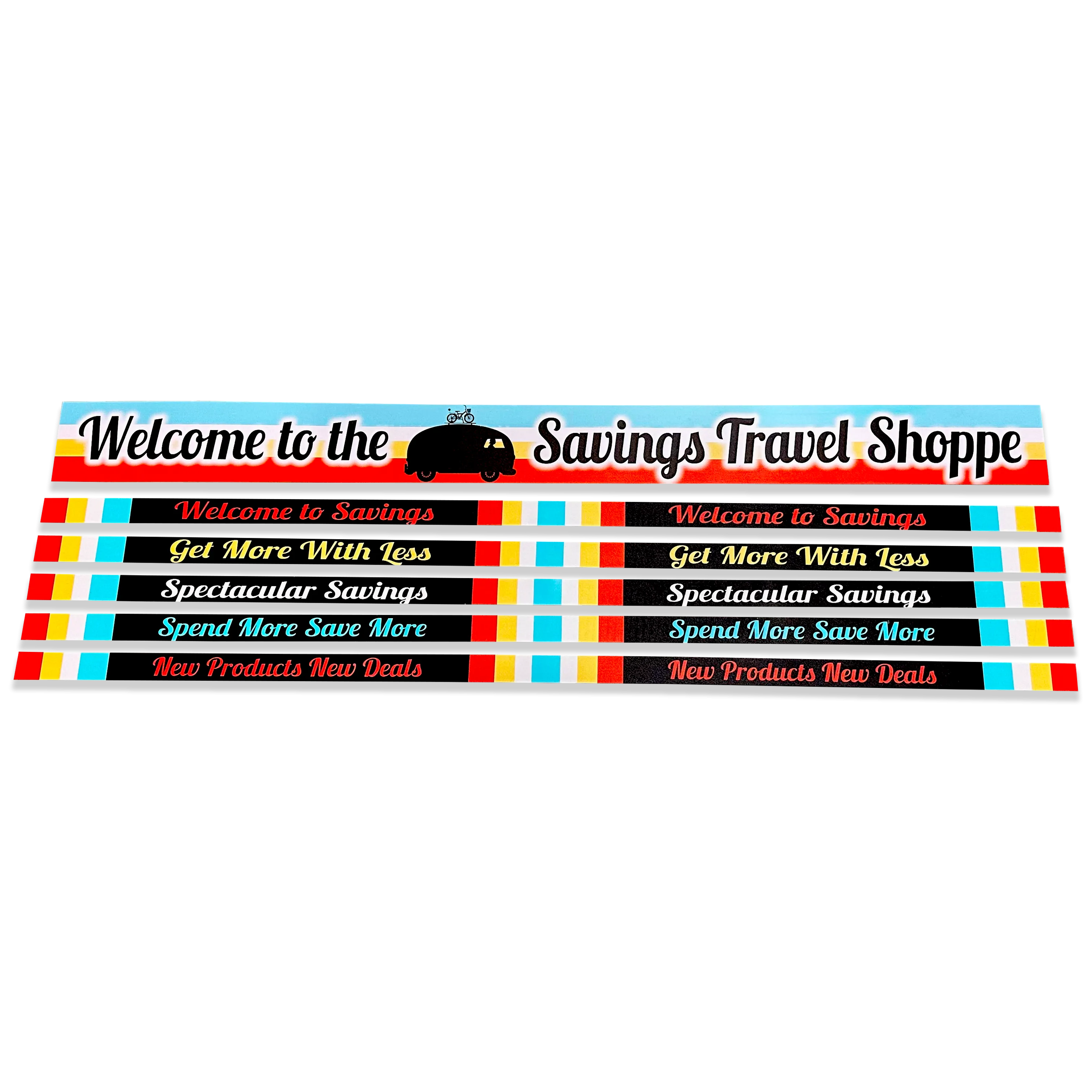 Merchandising Fixture - 4' Merchandising 6 Sign Set 977450