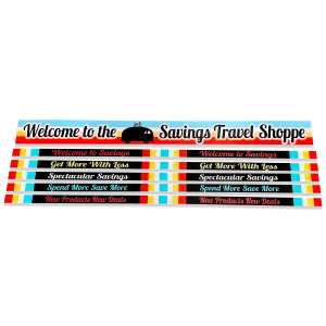 Merchandising Fixture - 4' Merchandising 6 Sign Set 977450
