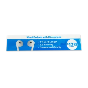 Merchandising Fixture - Wired Earbuds Sign ONLY 979560