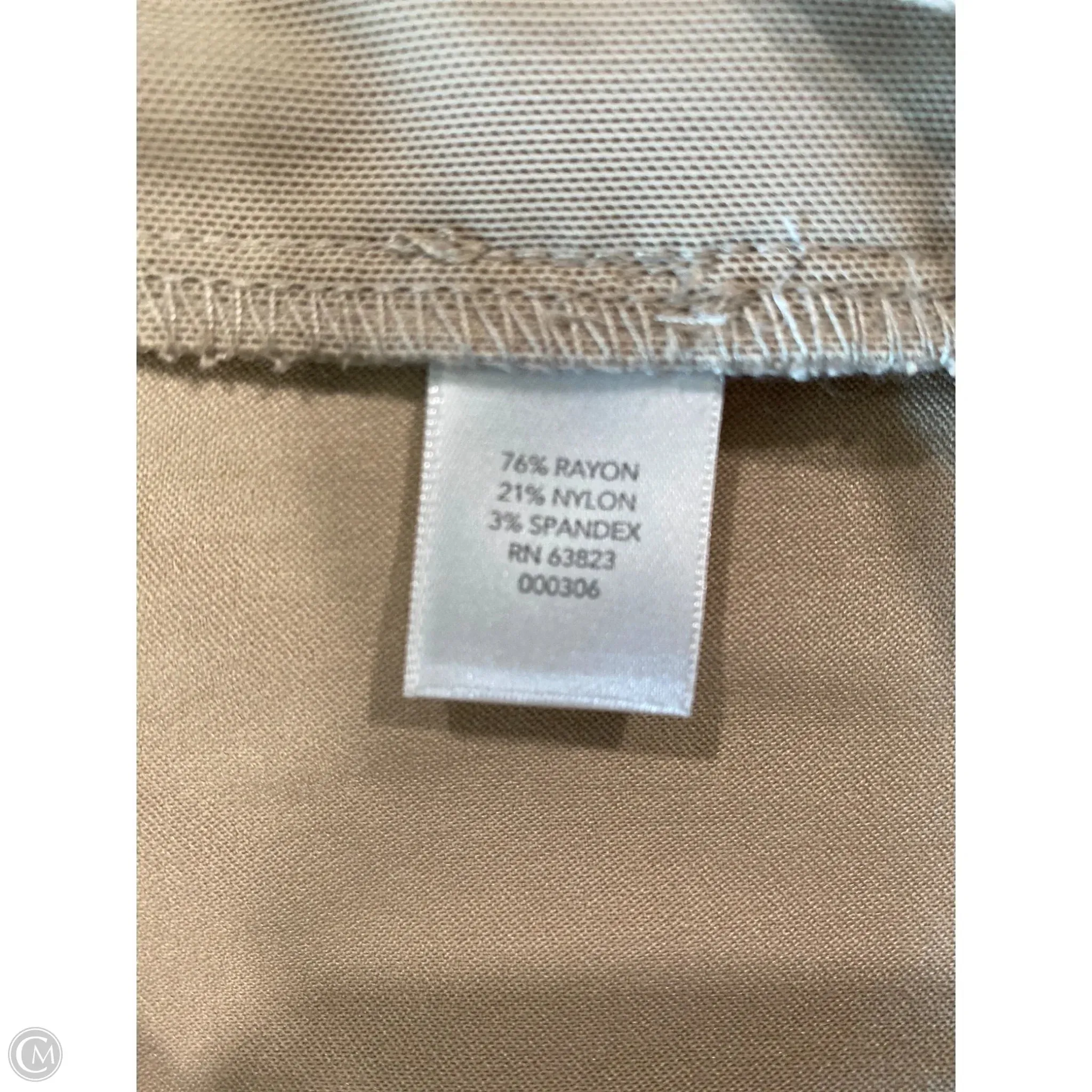 Pants Dress By Cj Banks In Beige, Size: 18