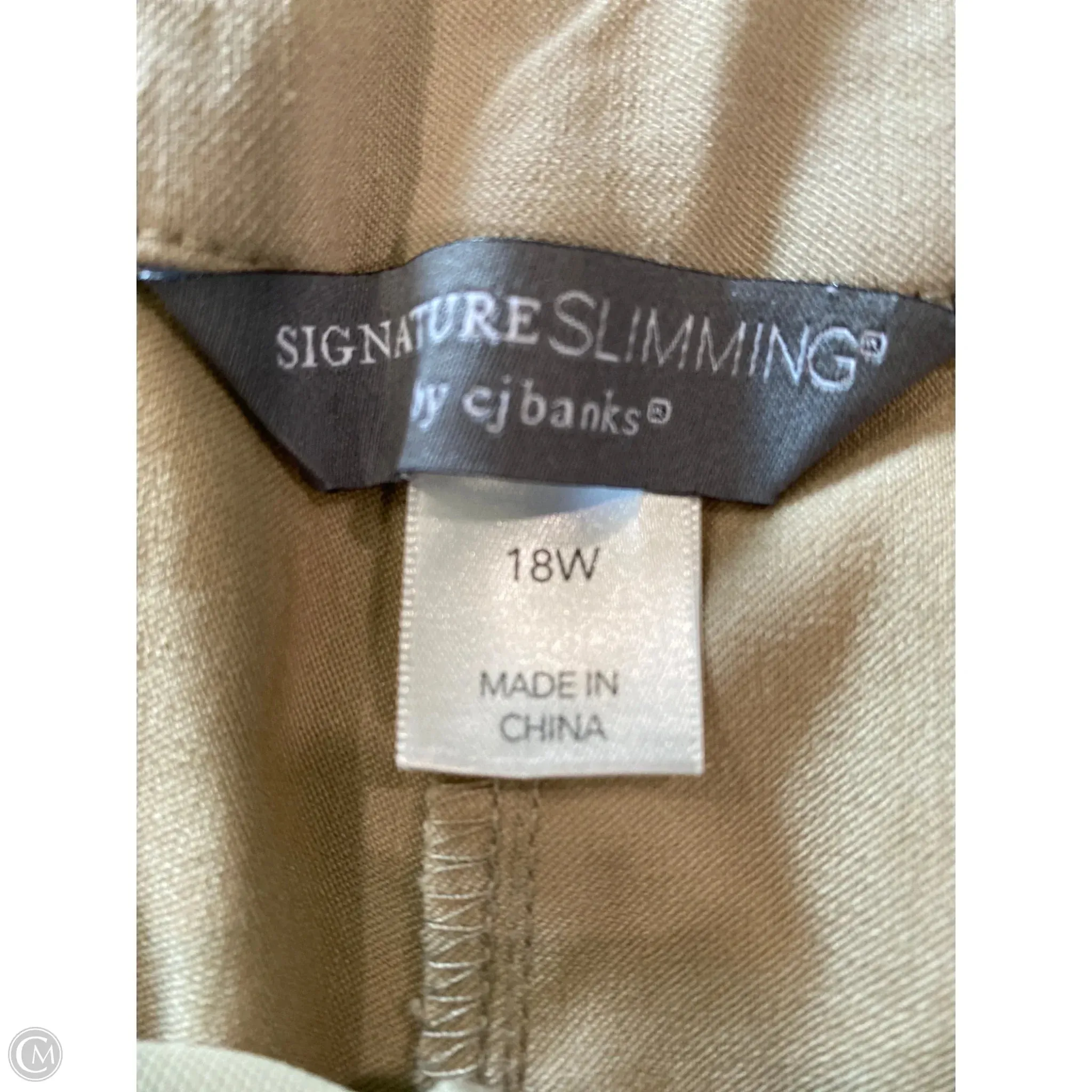 Pants Dress By Cj Banks In Beige, Size: 18