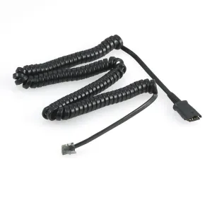 Plantronics Quick Disconnect to Polaris Coiled Cord