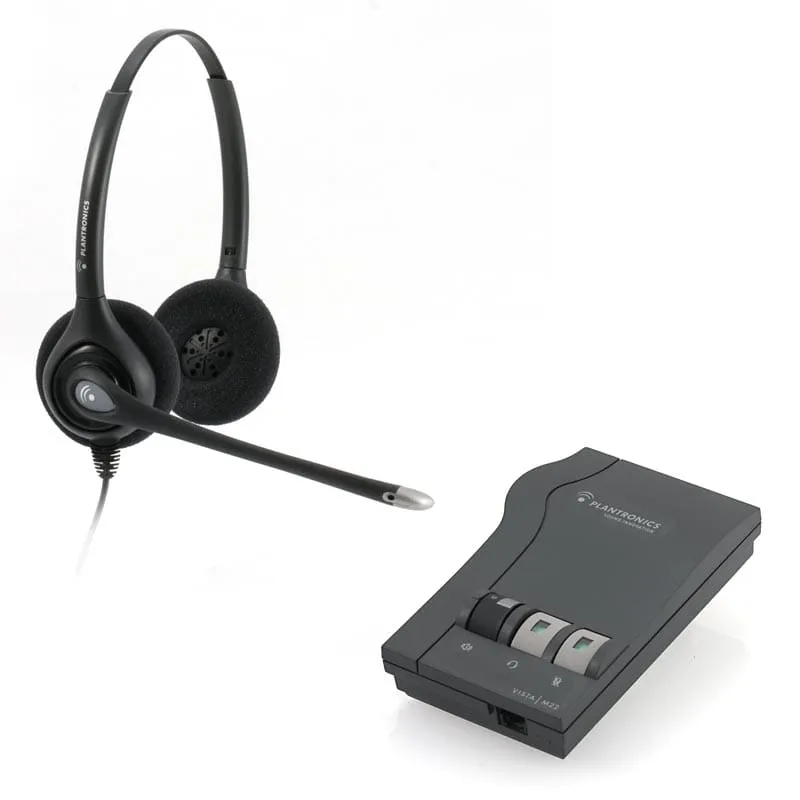 Plantronics SupraPlus HW261N Binaural Headset with M22 Amplifier