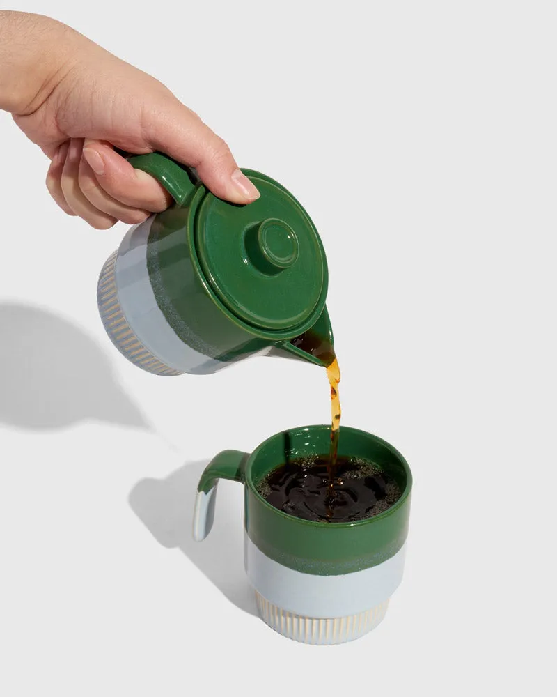 Stackable Stoneware Tea Pot