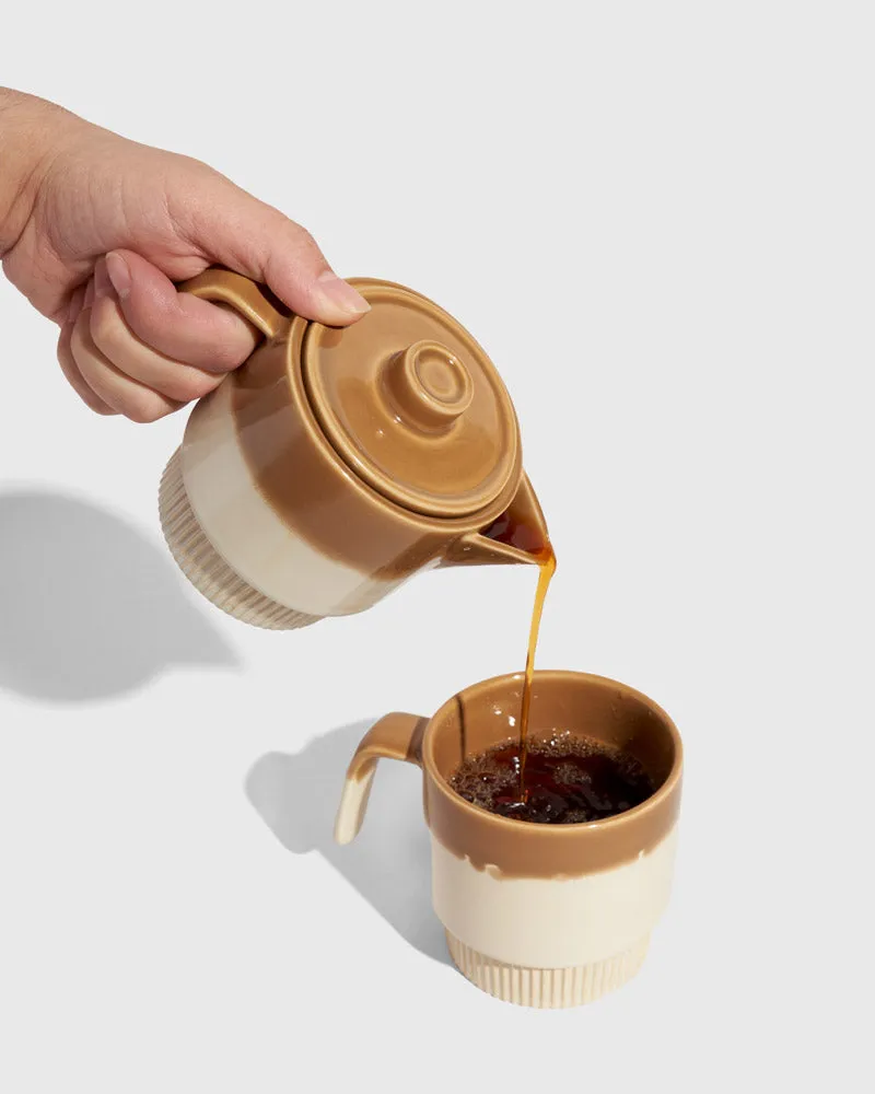 Stackable Stoneware Tea Pot