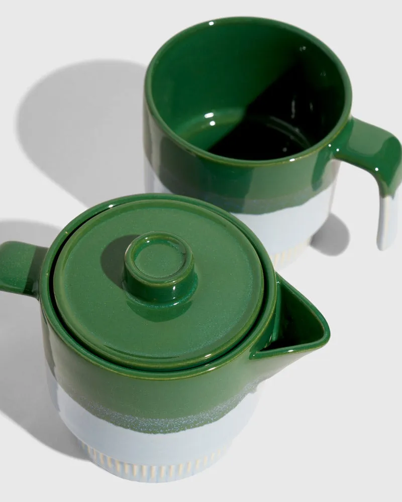 Stackable Stoneware Tea Pot