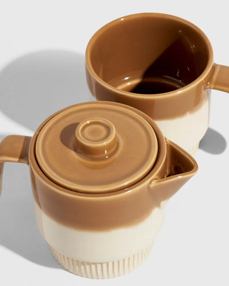 Stackable Stoneware Tea Pot
