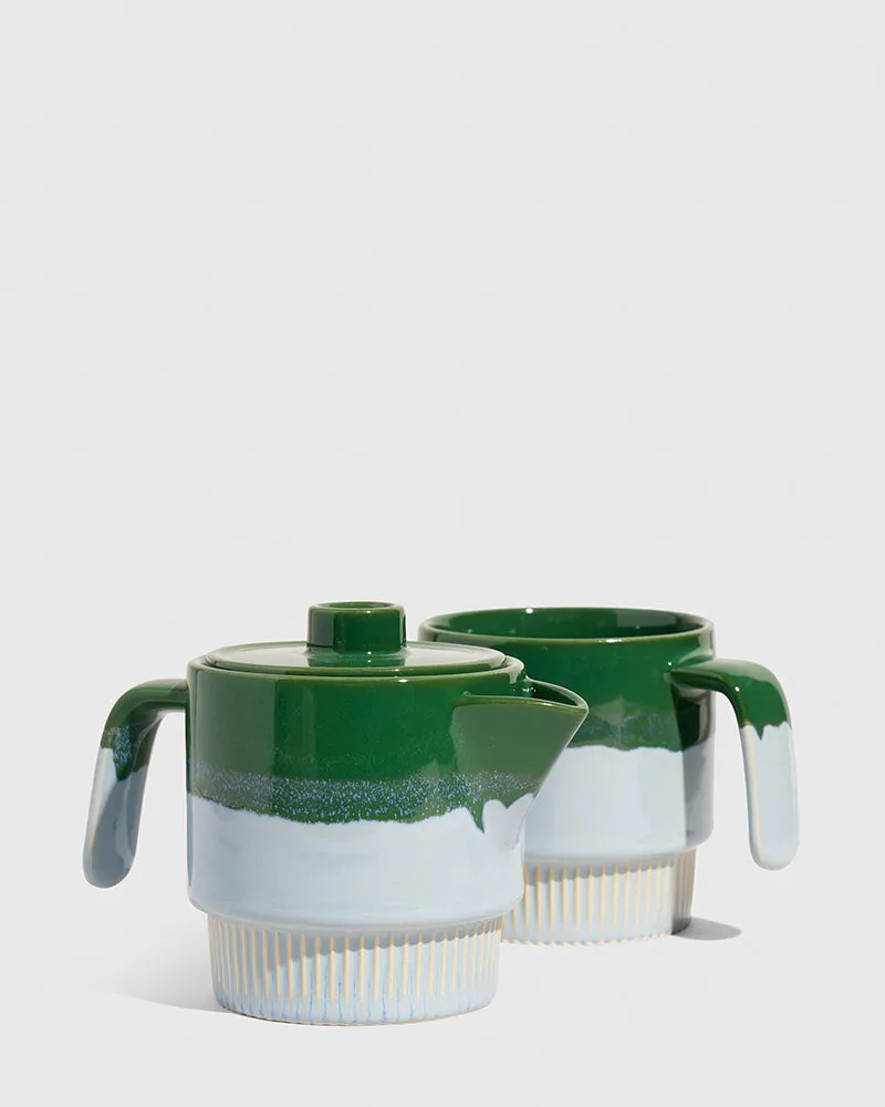 Stackable Stoneware Tea Pot