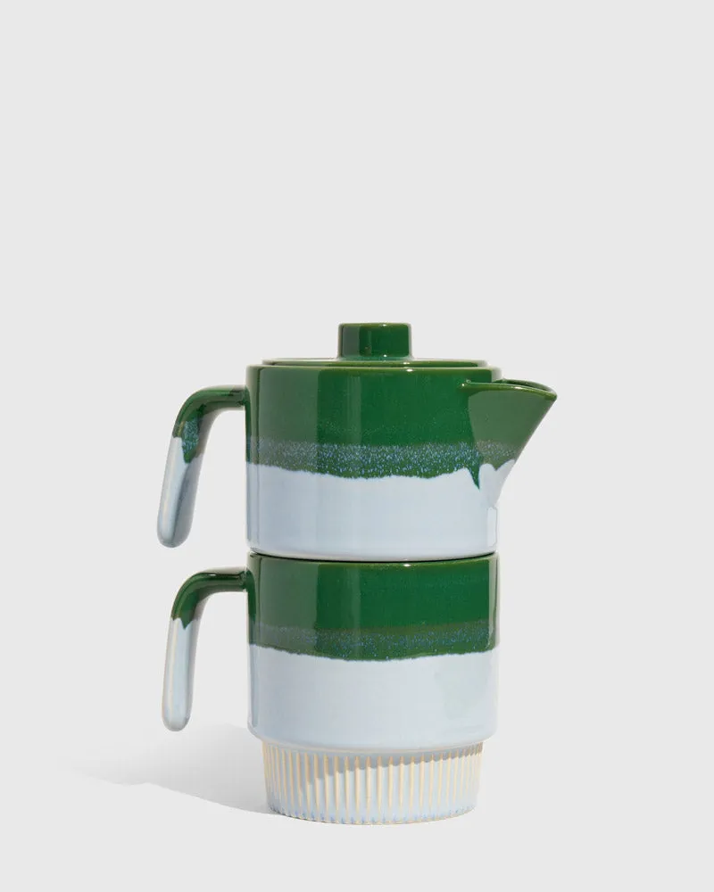 Stackable Stoneware Tea Pot