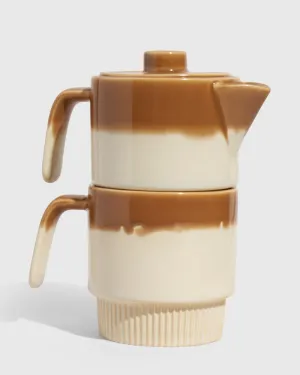 Stackable Stoneware Tea Pot