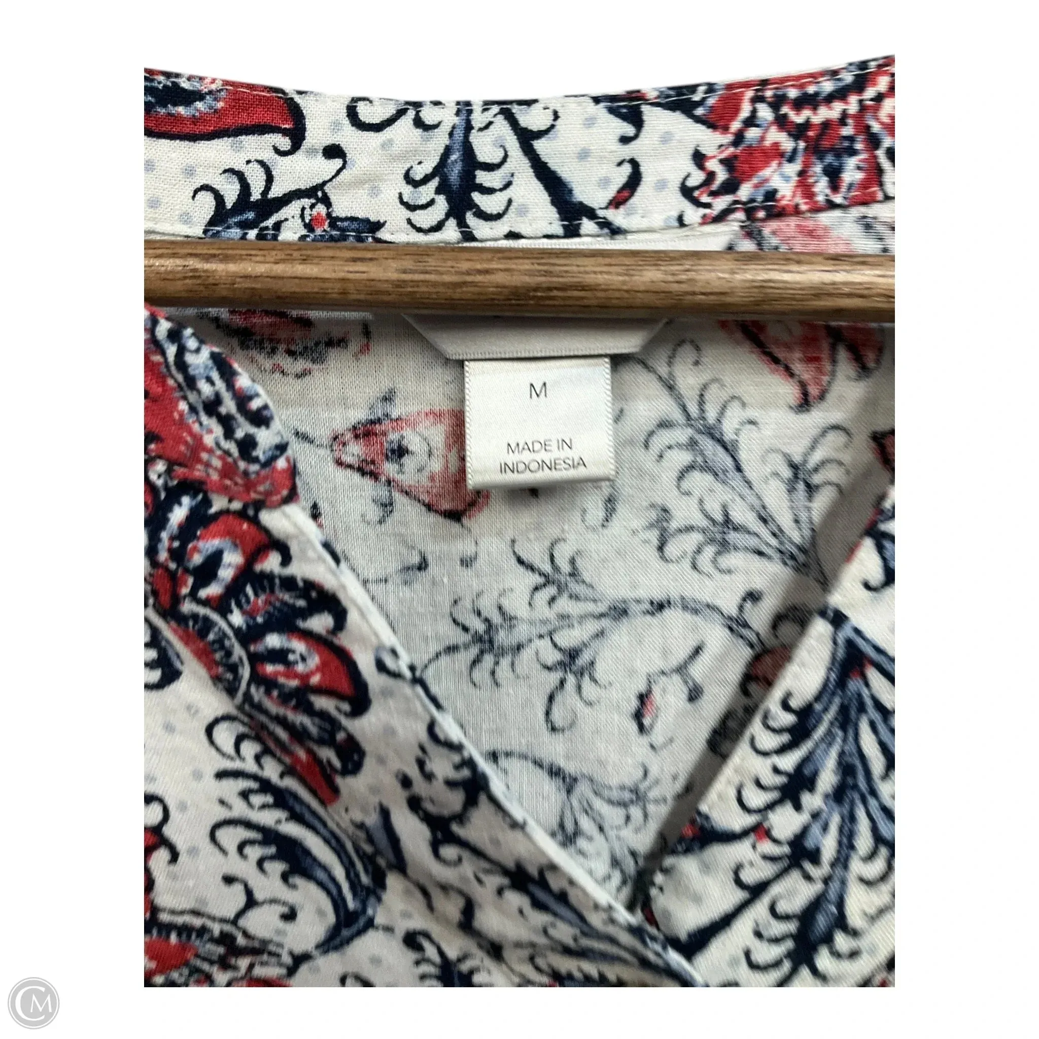 Top 3/4 Sleeve By Christopher And Banks In White, Size: M