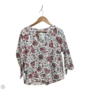 Top 3/4 Sleeve By Christopher And Banks In White, Size: M