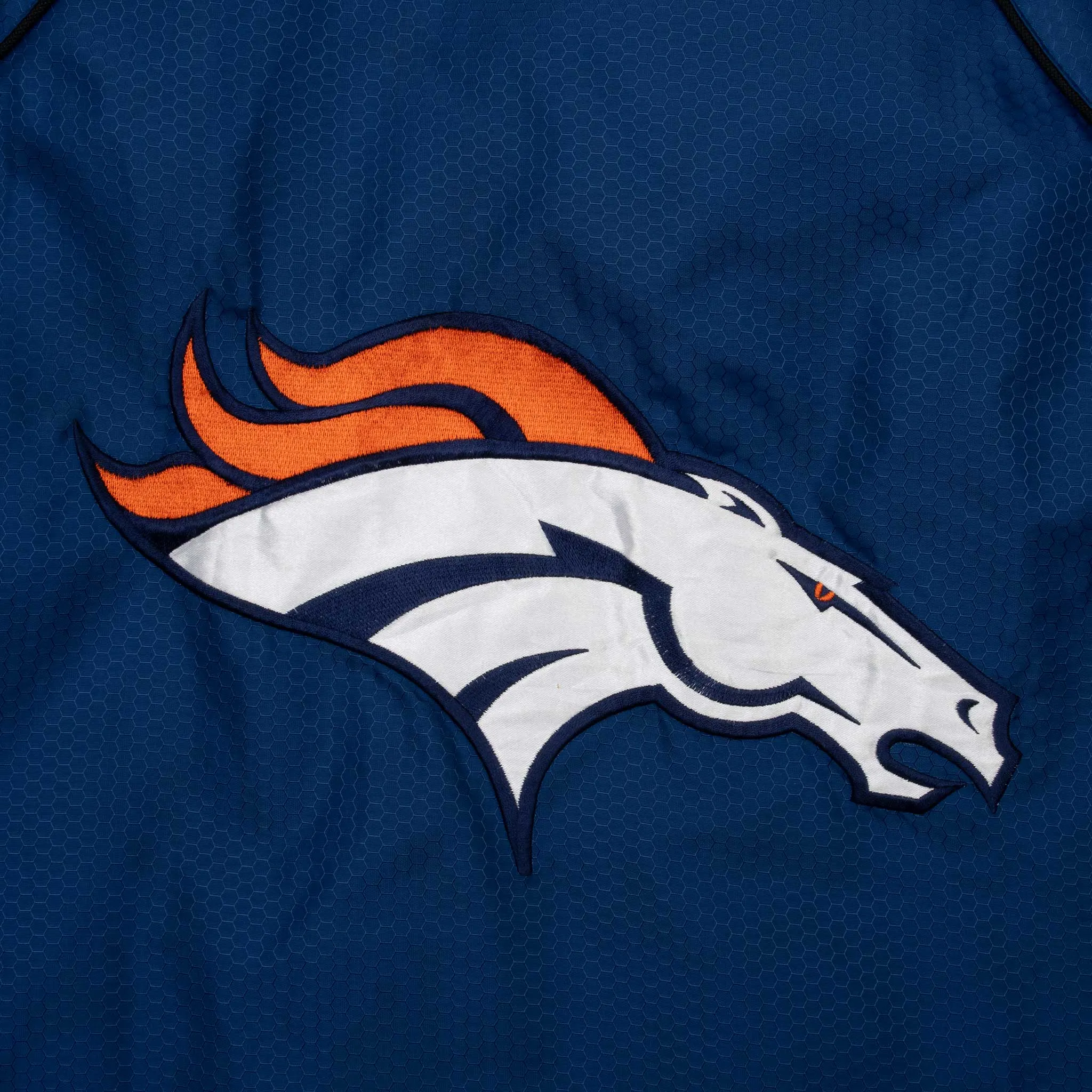 VINTAGE CARL BANKS NFL DENVER BRONCOS WINDBREAKER JACKET 1990S MEDIUM