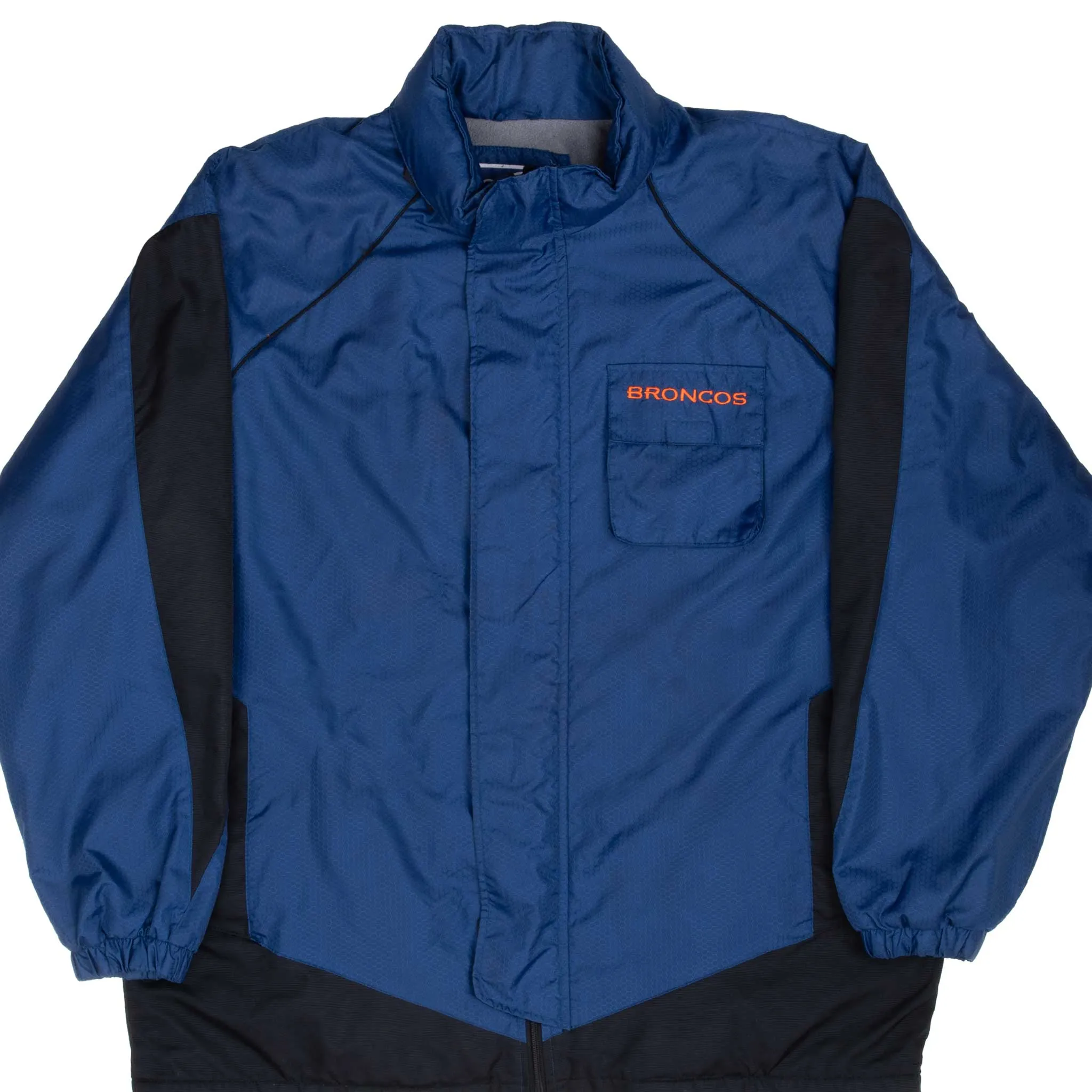 VINTAGE CARL BANKS NFL DENVER BRONCOS WINDBREAKER JACKET 1990S MEDIUM