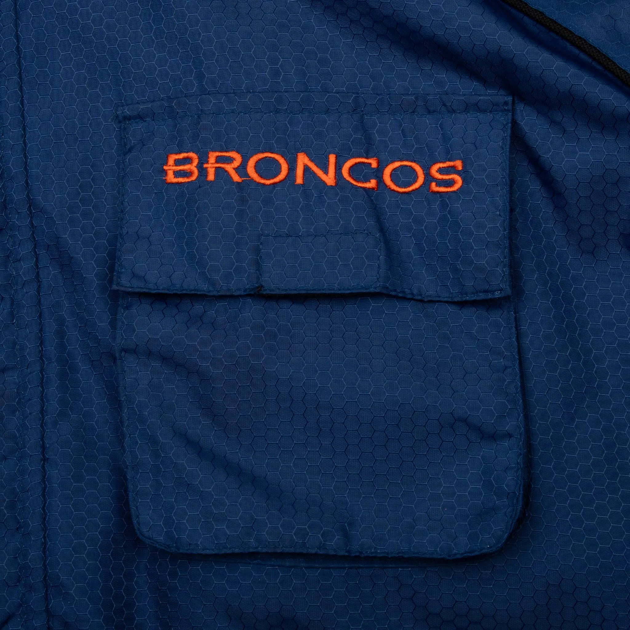 VINTAGE CARL BANKS NFL DENVER BRONCOS WINDBREAKER JACKET 1990S MEDIUM