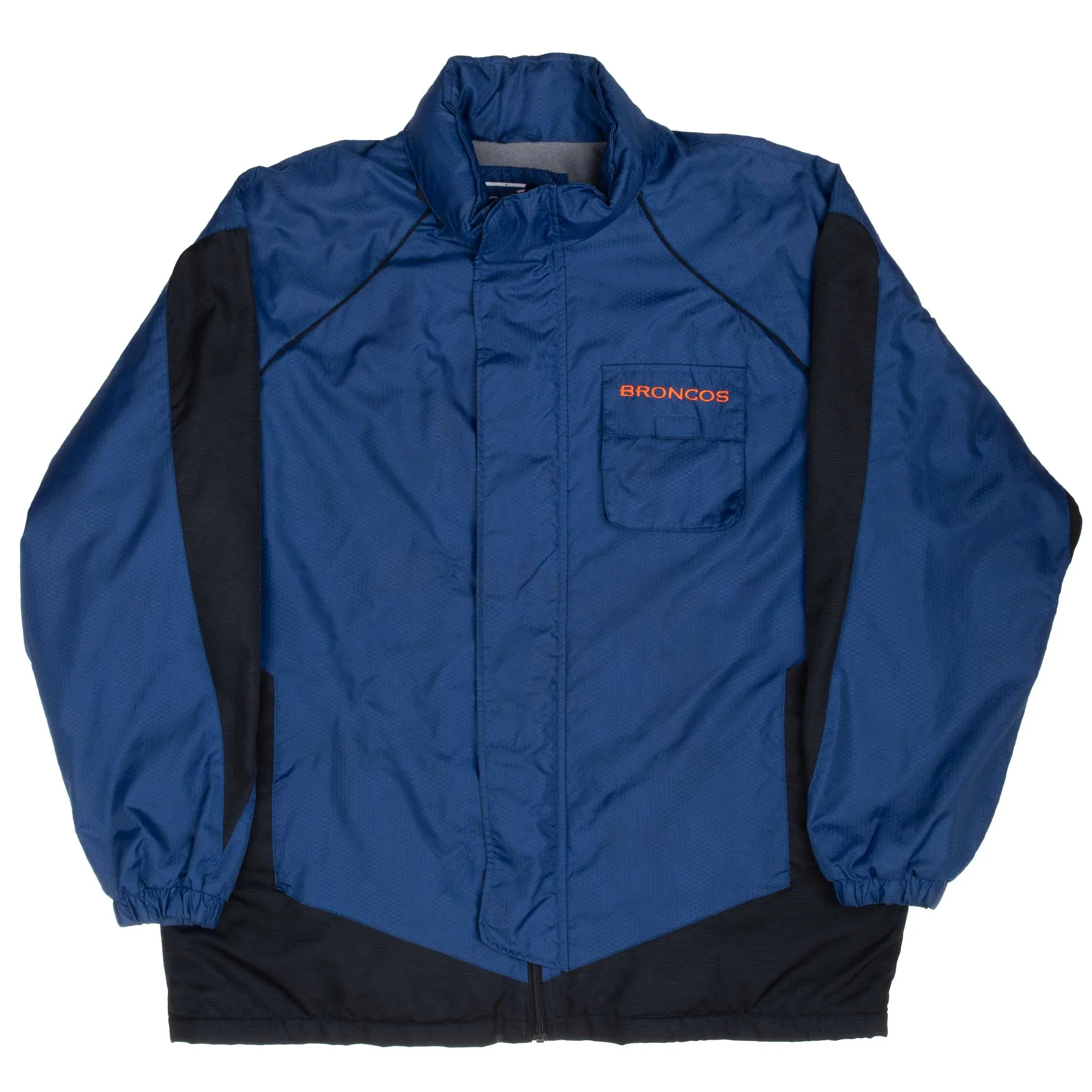 VINTAGE CARL BANKS NFL DENVER BRONCOS WINDBREAKER JACKET 1990S MEDIUM