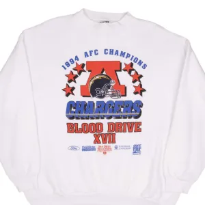 VINTAGE NFL SAN DIEGO CHARGERS 1994 AFC CHAMPIONS SWEATSHIRT SIZE XL
