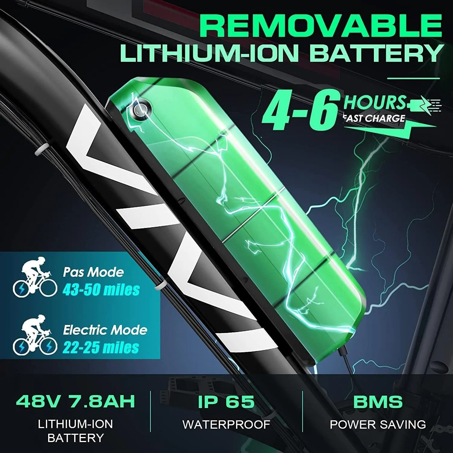 VIVI M026SHUL Electric Bike Hardtail Commuter Electric Mountain Bike UL2849 Certified