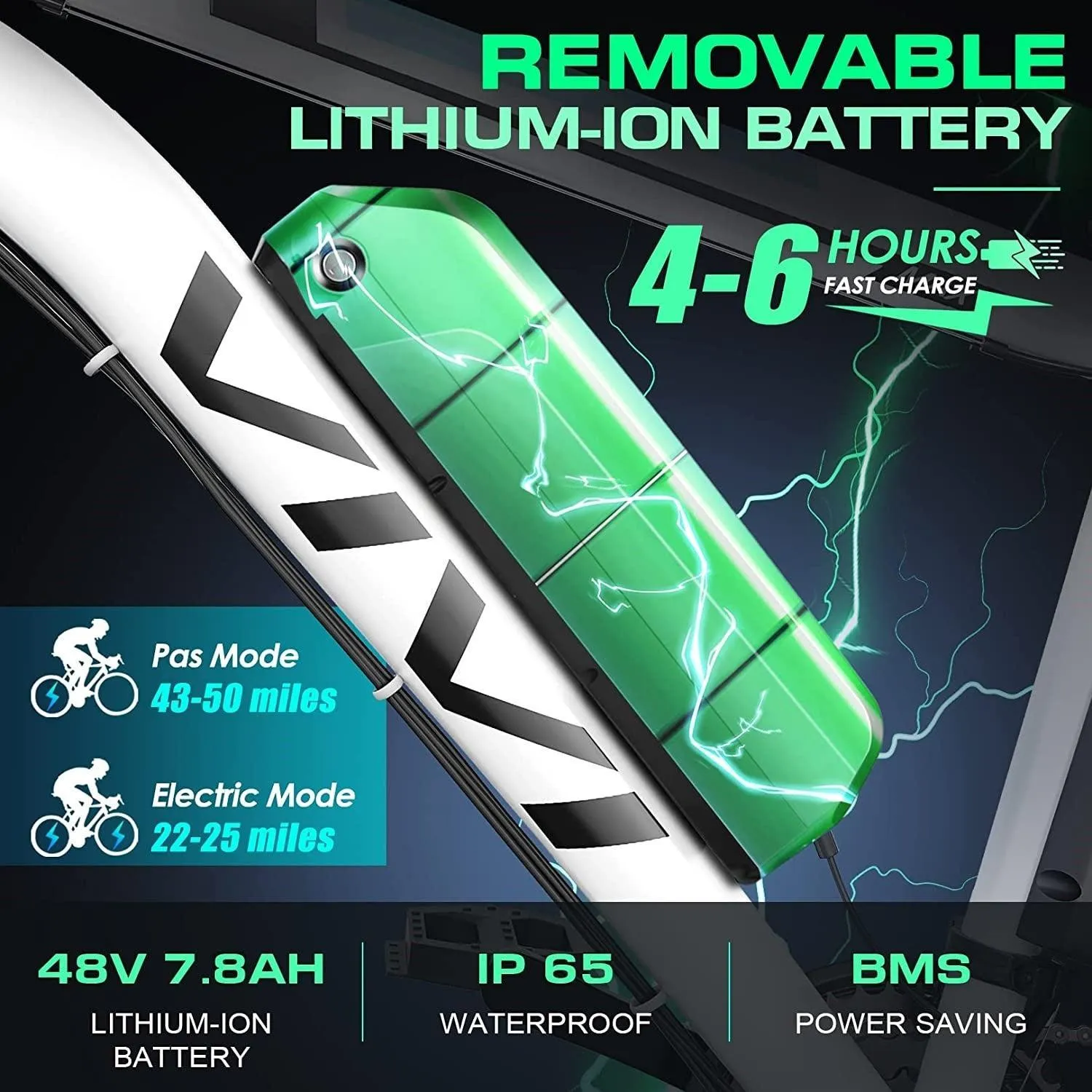VIVI M026SHUL Electric Bike Hardtail Commuter Electric Mountain Bike UL2849 Certified