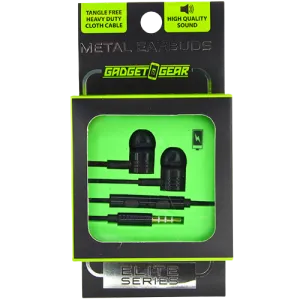 Wired Earbuds Metal With Mic  - 2 Pieces Per Pack 21206