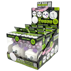 Wireless Earbuds Animal Themed with Case and Lanyard - 6 Pieces Per Retail Ready Display 23561