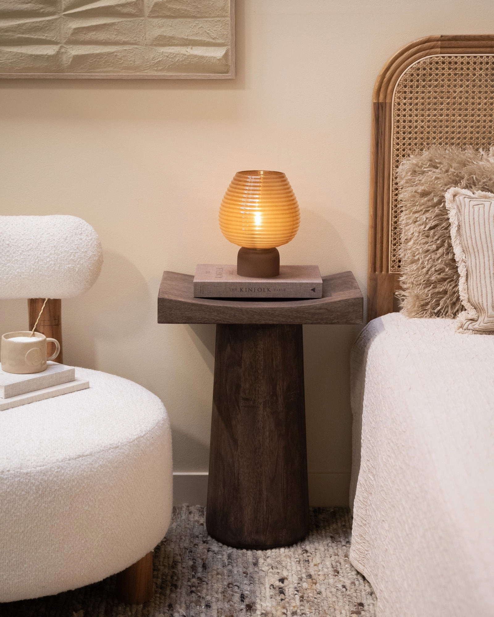 Wireless Table Lamp Lenna Brown